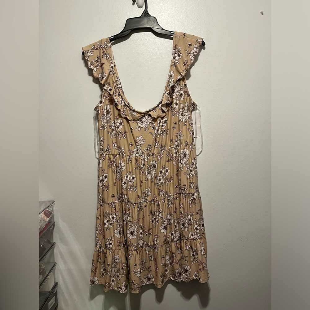 NWT Plus Size Floral 1x Summer Dress Stretch Soft Material